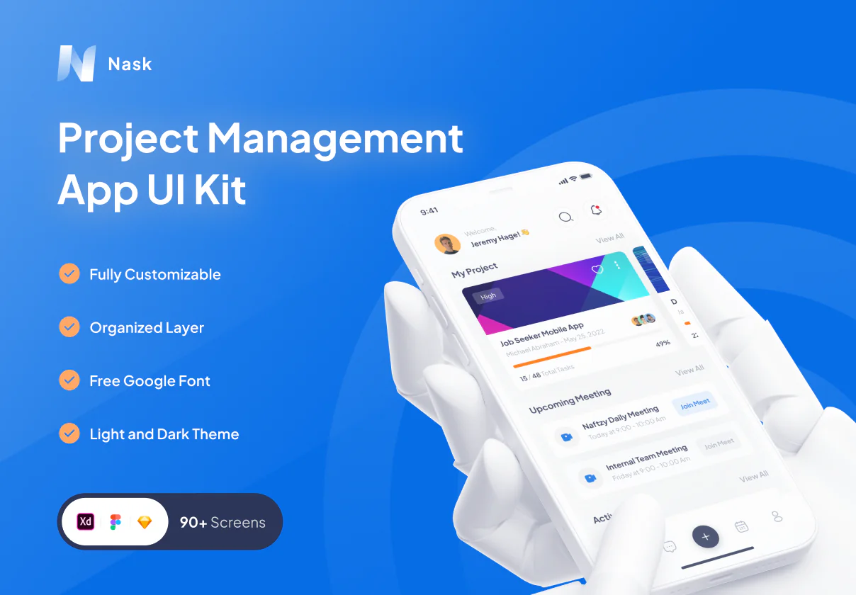 Project Mangement App UI Kit