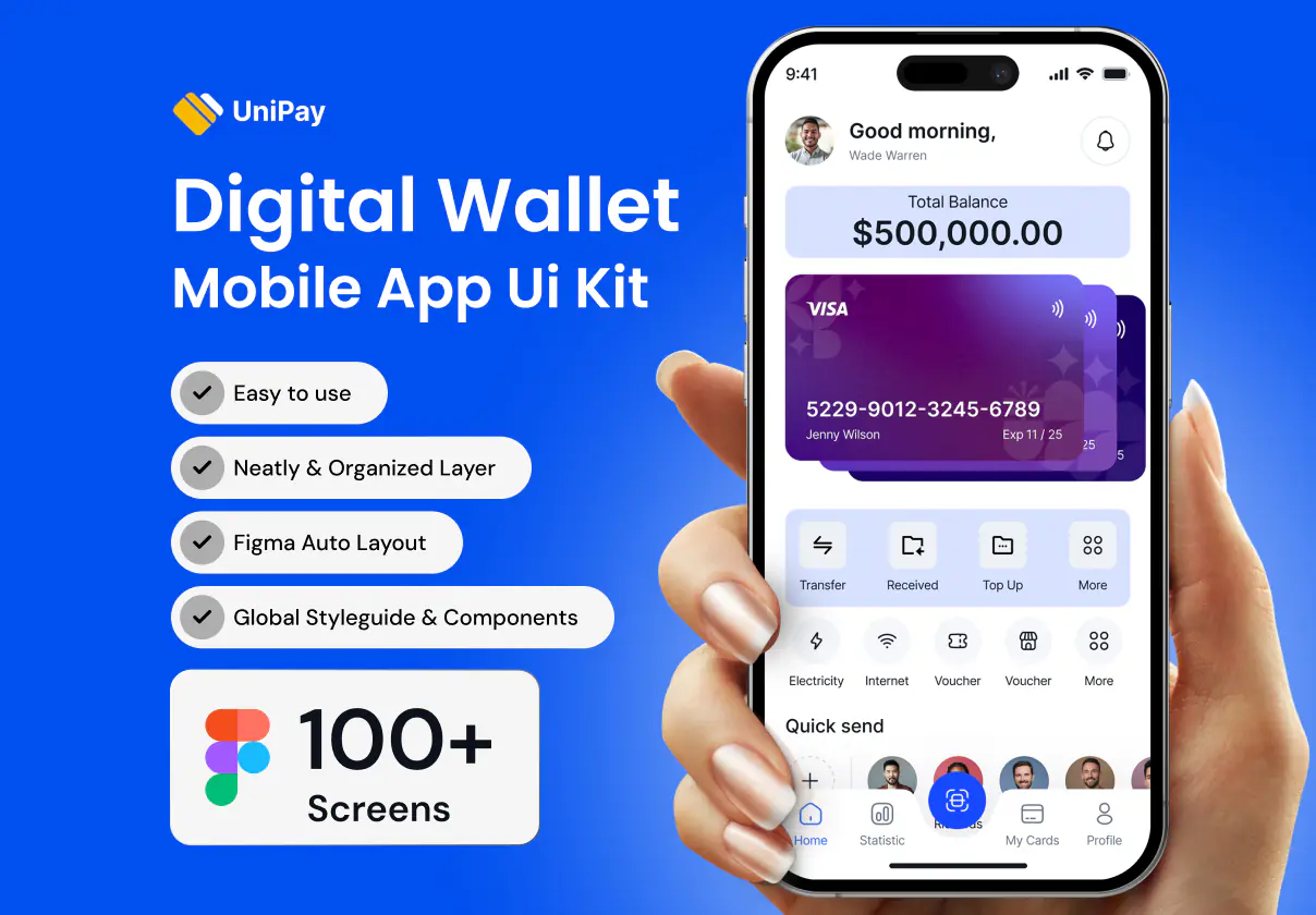 Digital Wallet App UI Kit