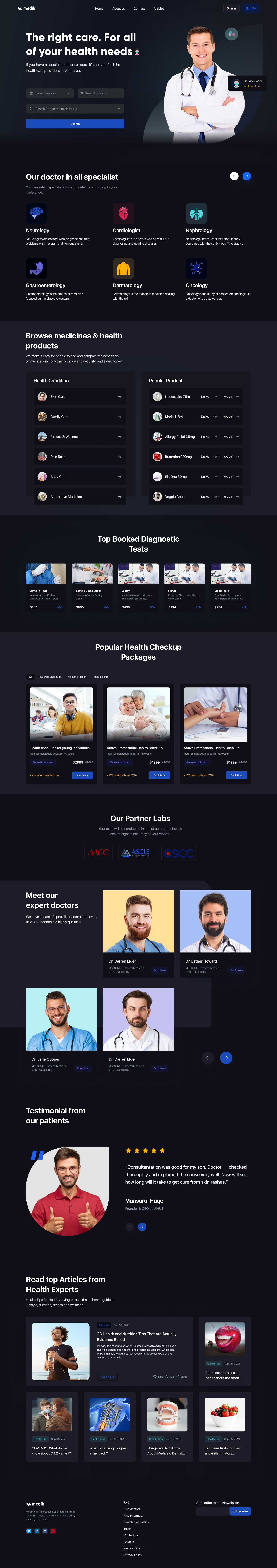 Doctor website