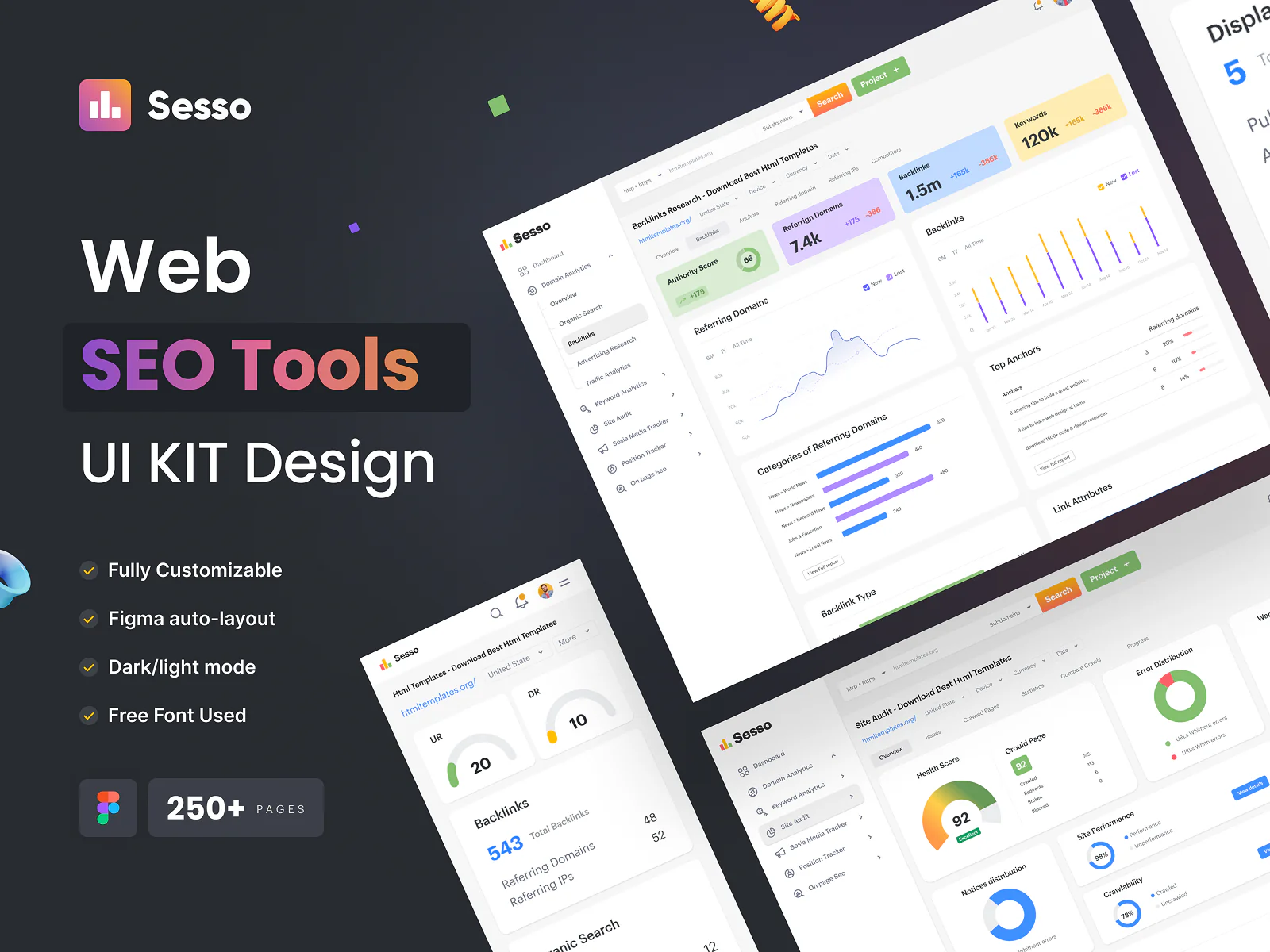 Web SEO  Dashboard Design