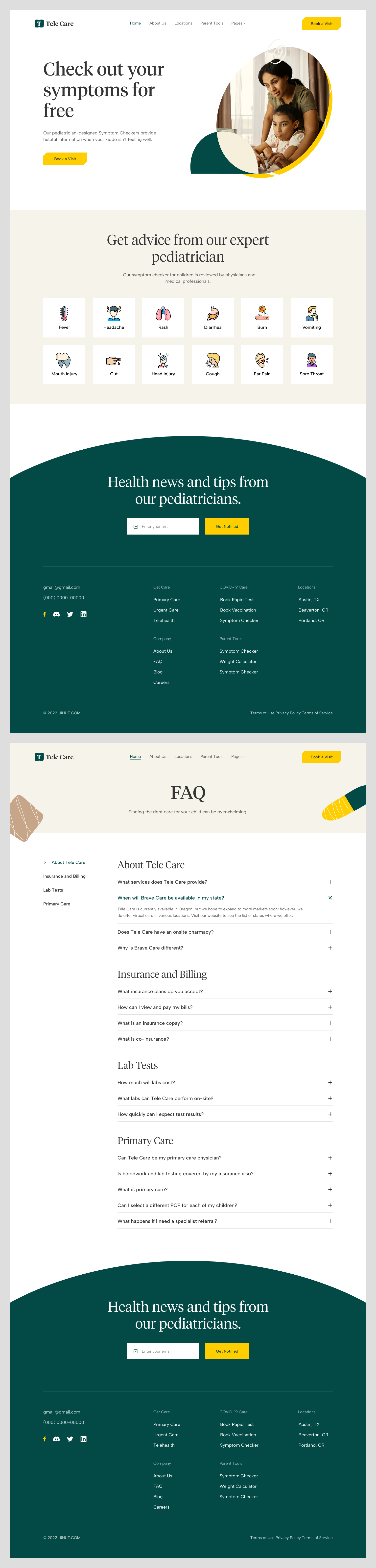 Medical Healthcare Website Design