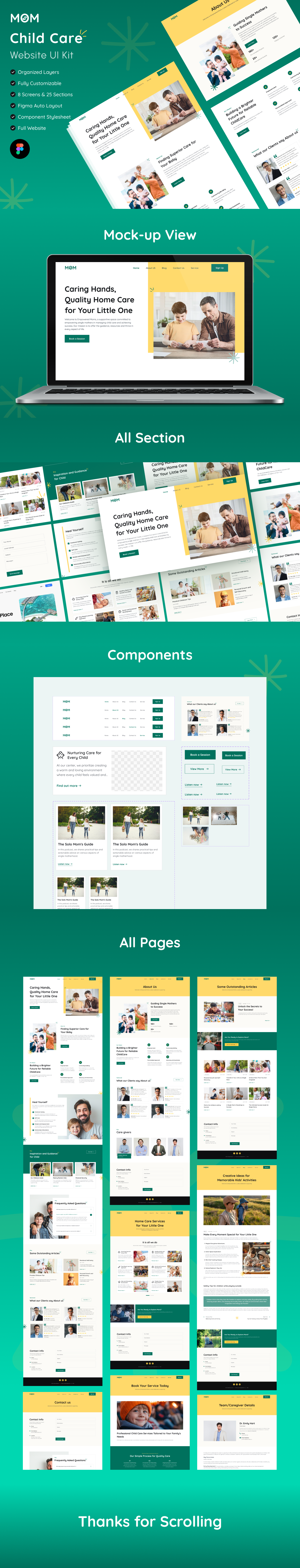 Child Care Website Design