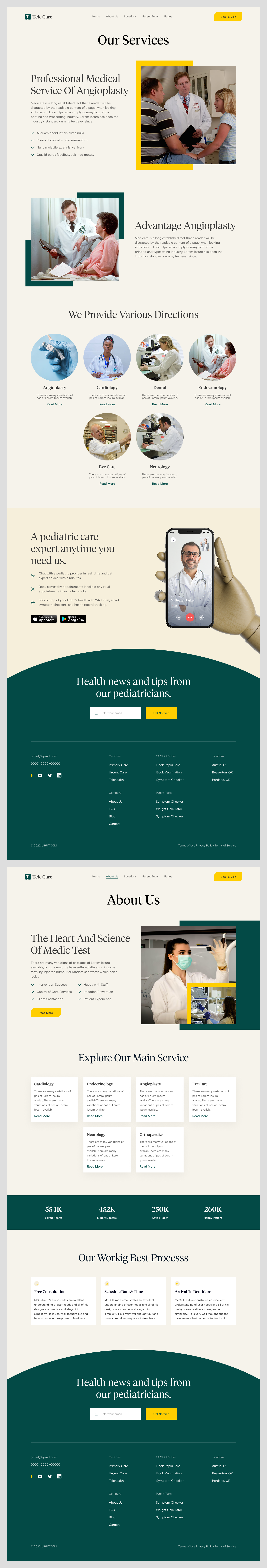 Medical Healthcare Website Design