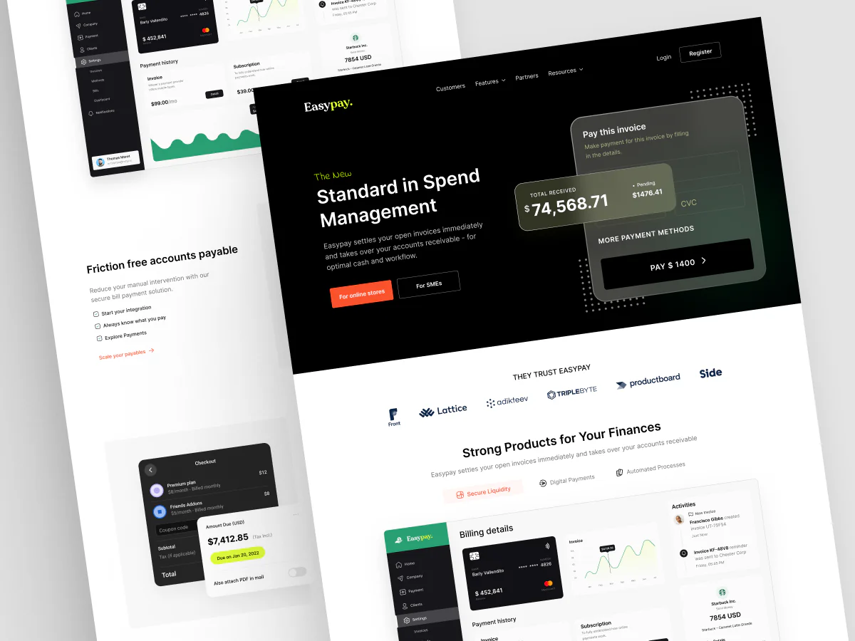 Online Payment Website Design
