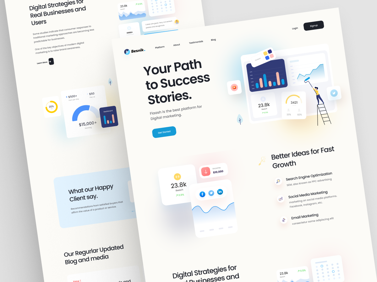 Marketing Platform Landing Page