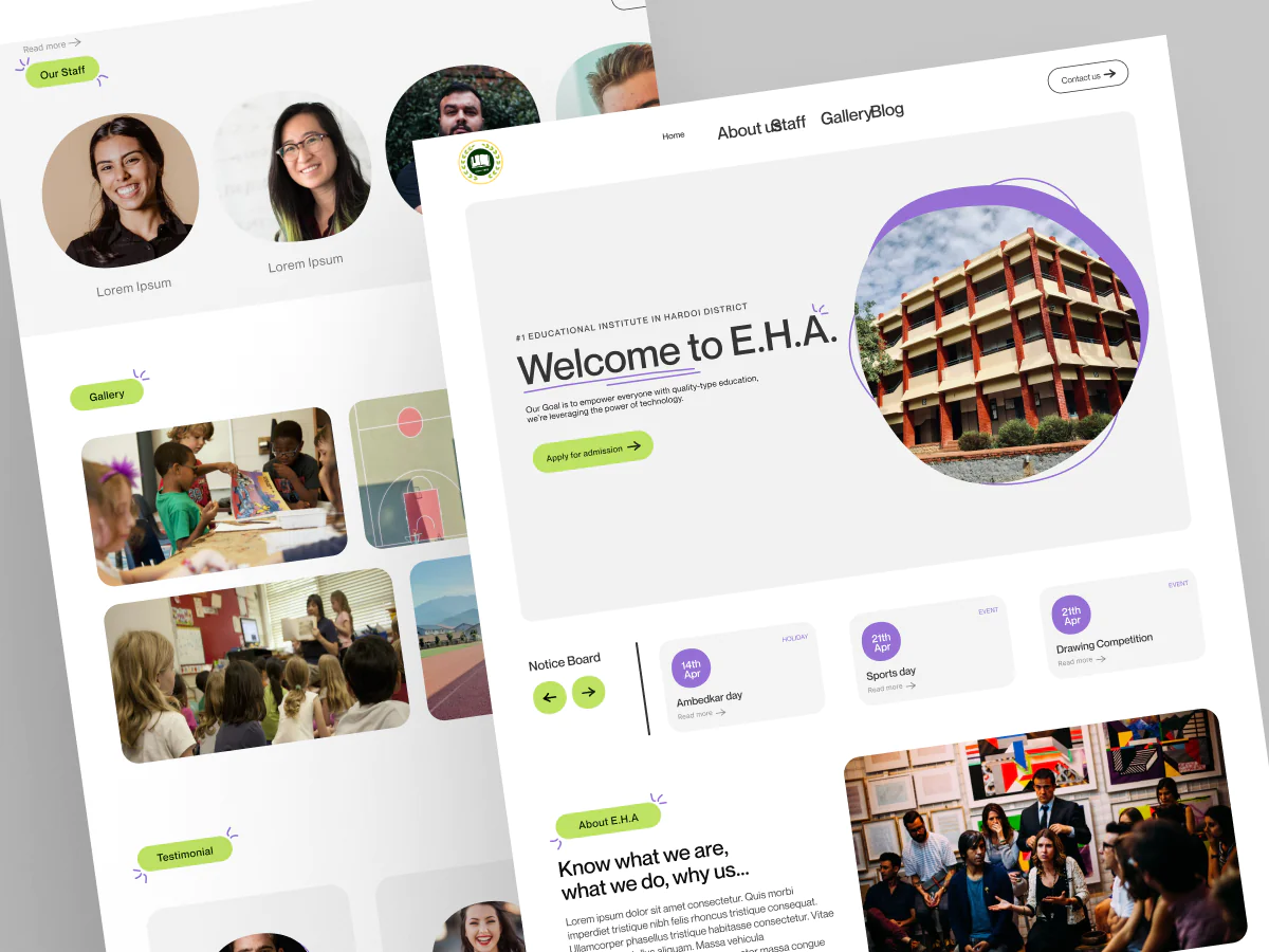 School Website Design