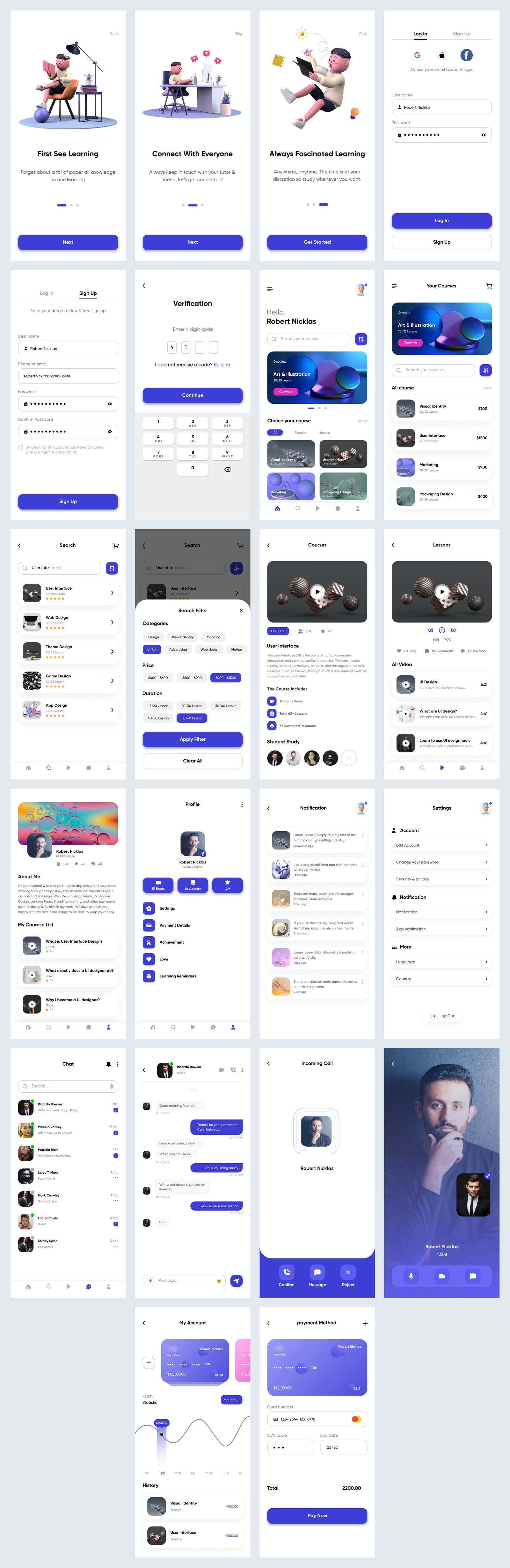 E-Learning App Design