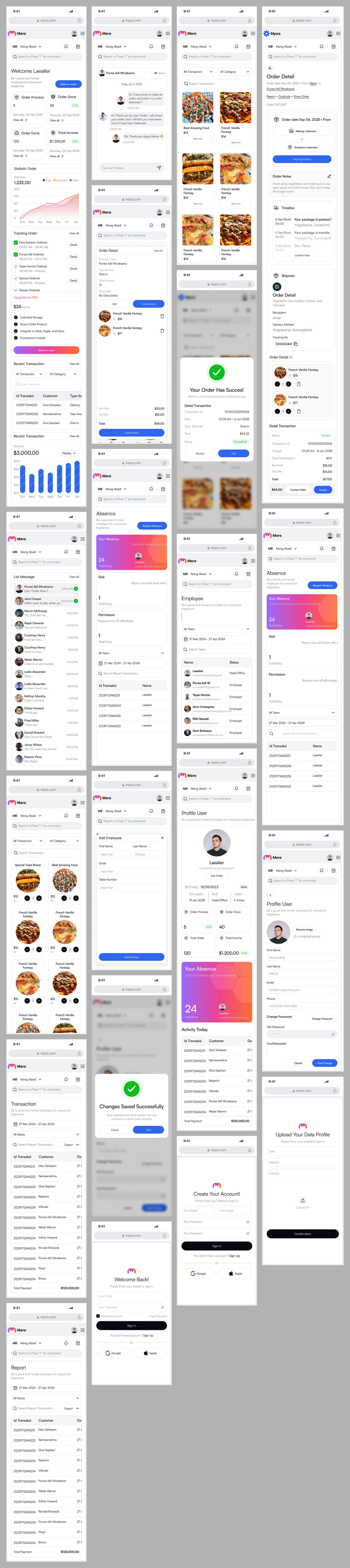 Food Delivery Dashboard Design