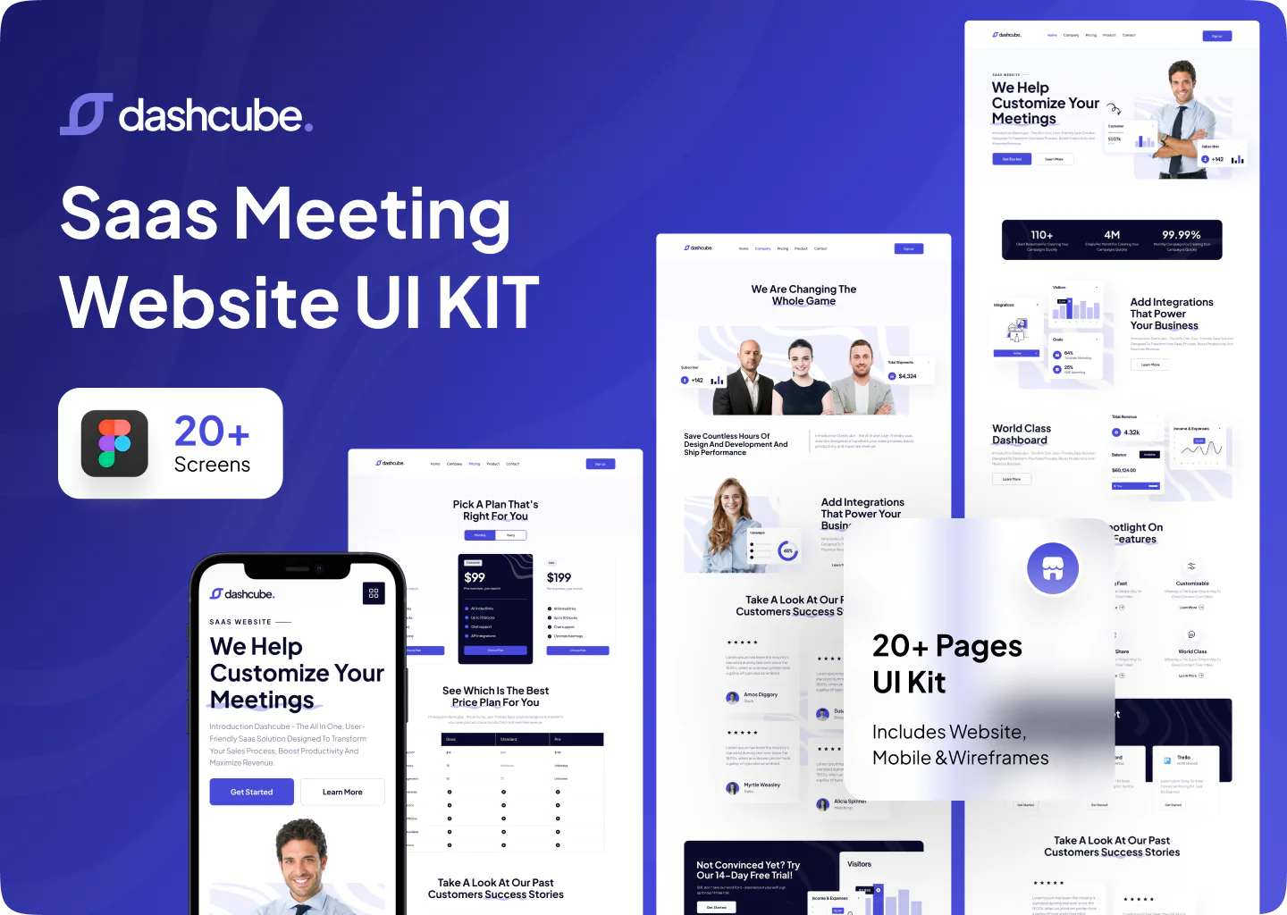 SaaS Meeting Website Design