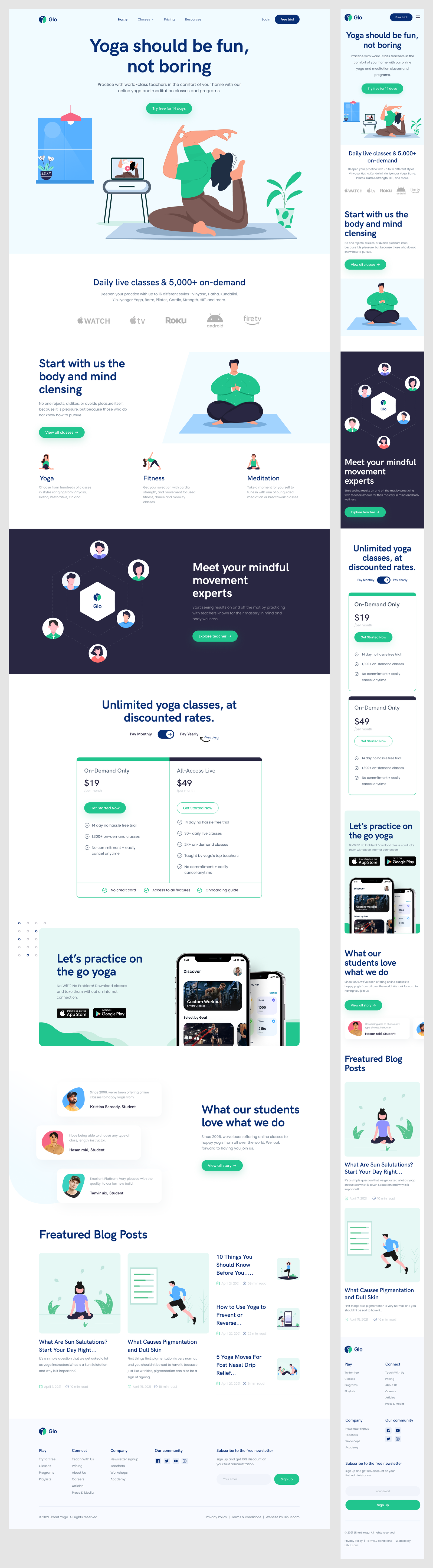 Yoga Website Design