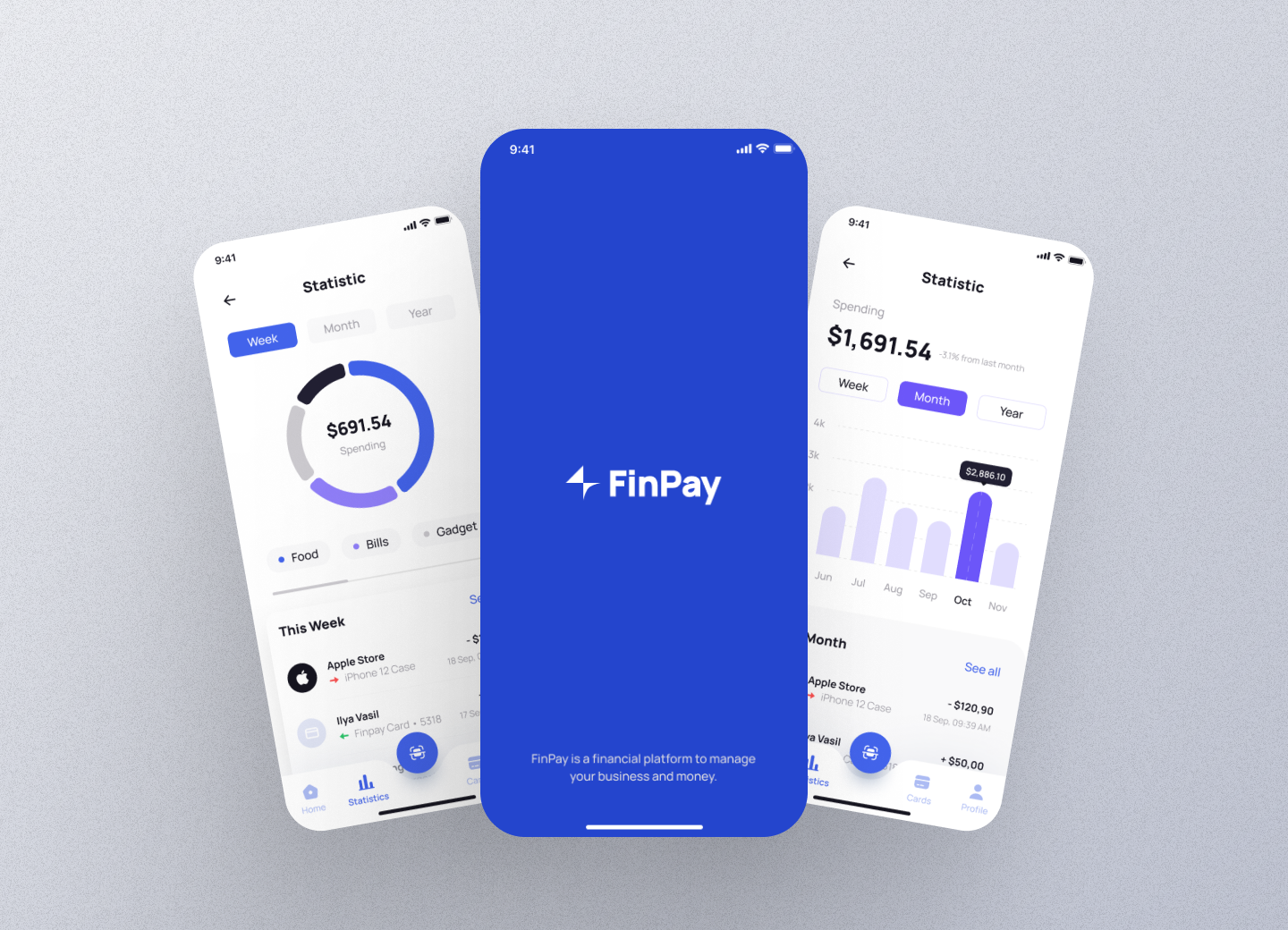 Smart Mobile Banking & Finance App UI Design