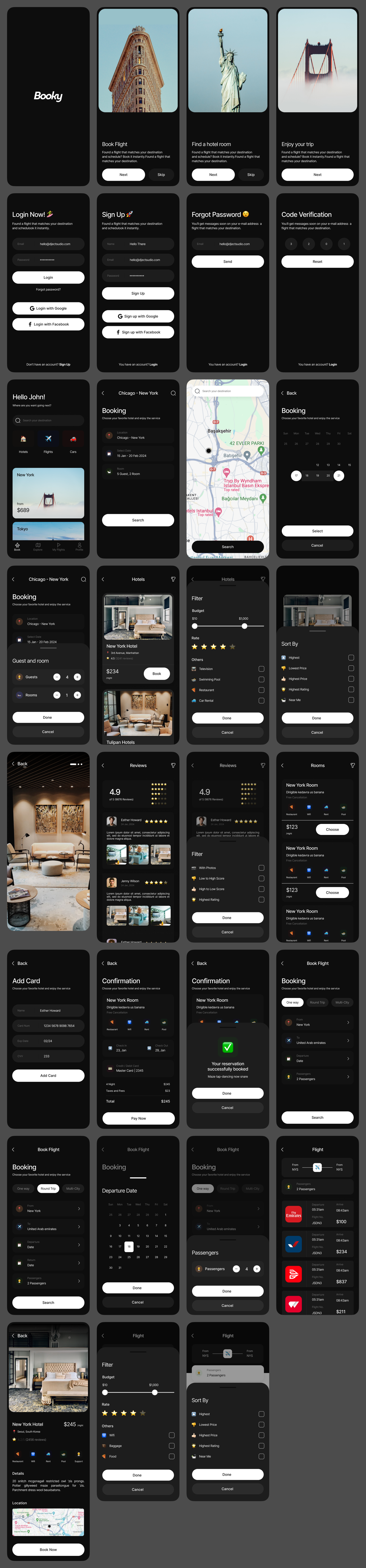 Travel and booking app