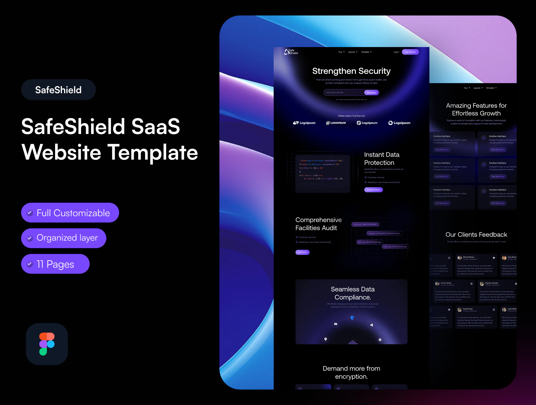 Secure SaaS Website Design
