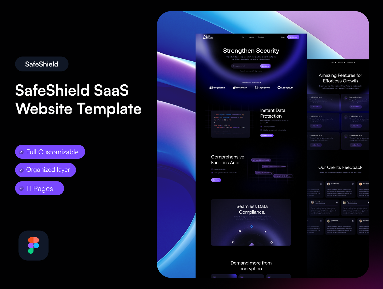 Secure SaaS Website Design