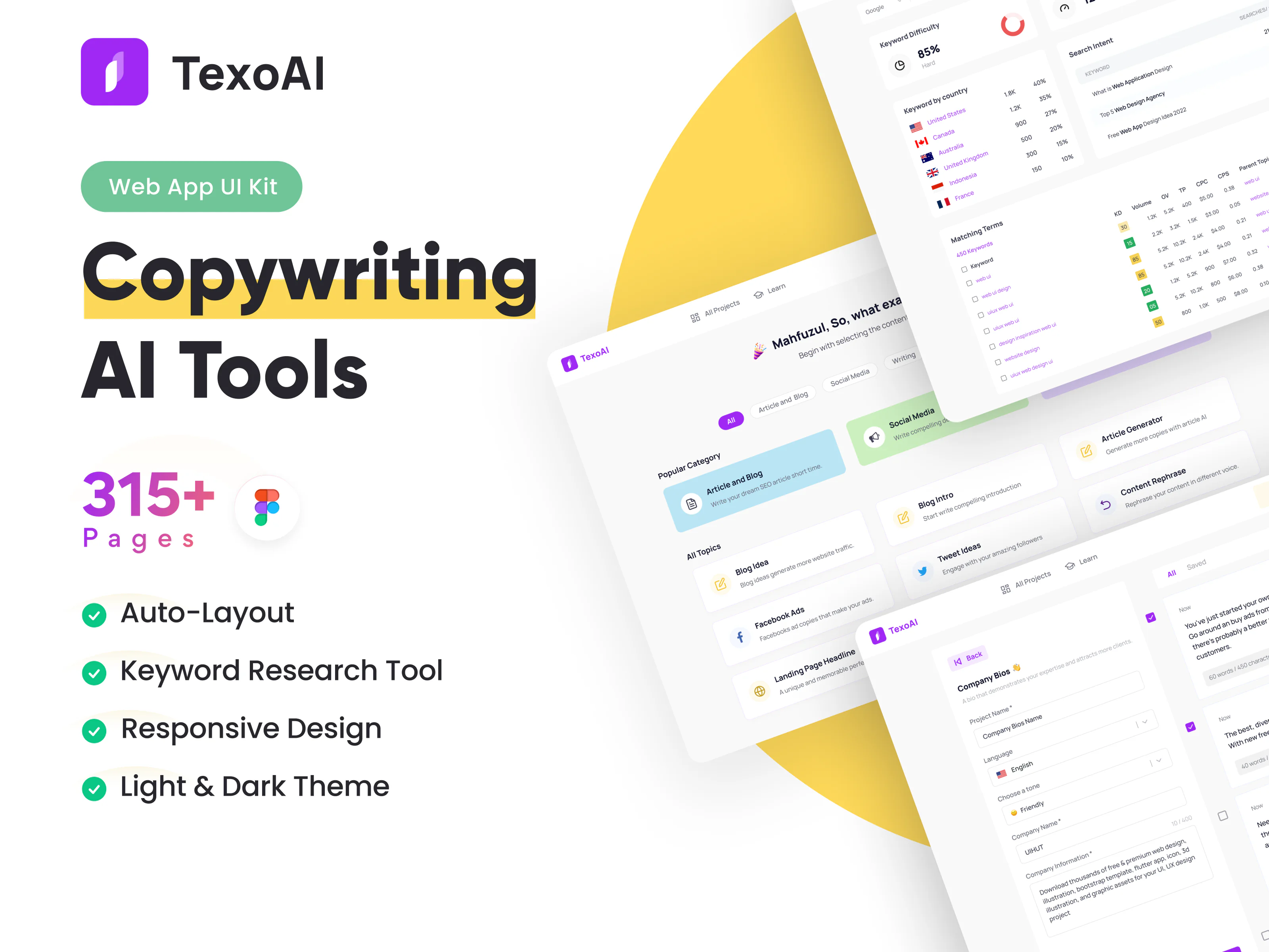 SEO & Copyrighing Dashboard