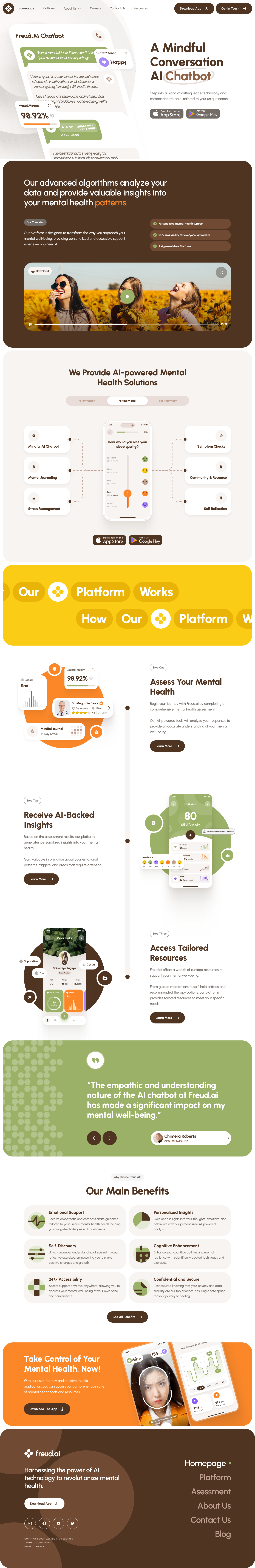 Ai mental health website