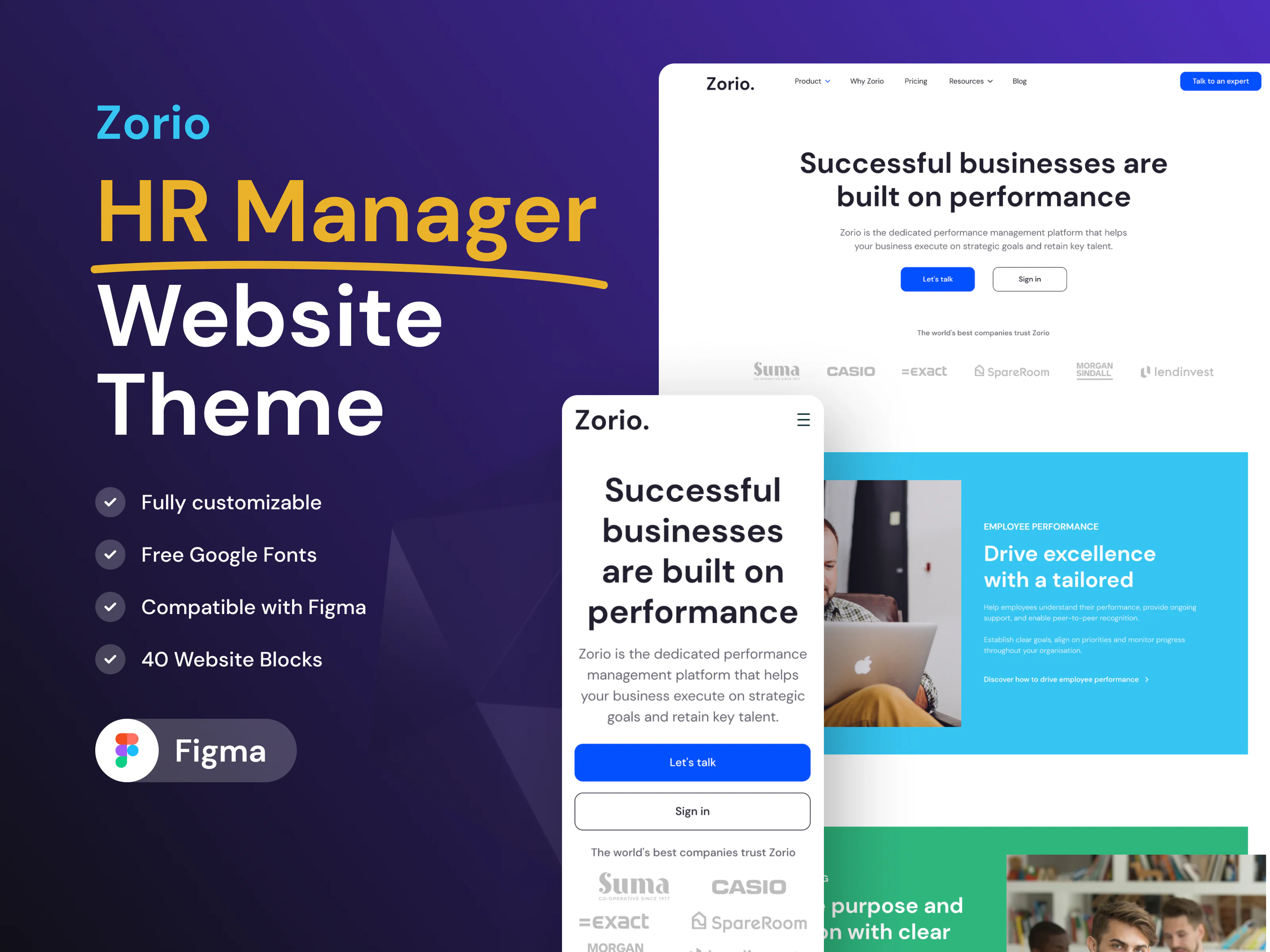 HR Management Website Design