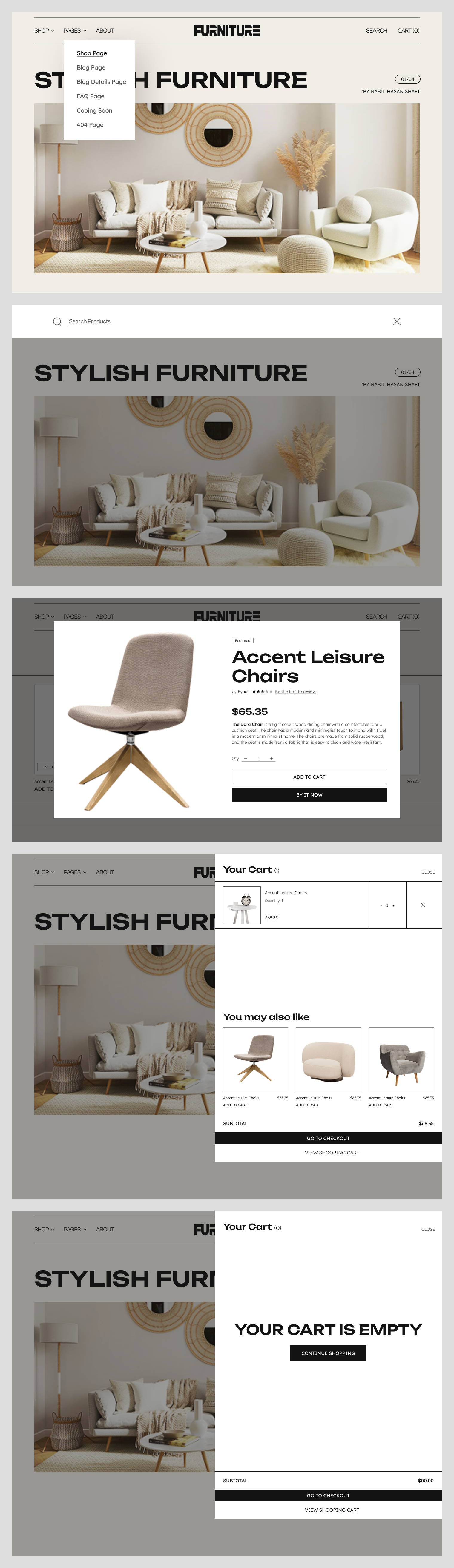 Furniture eCommerce Website Design