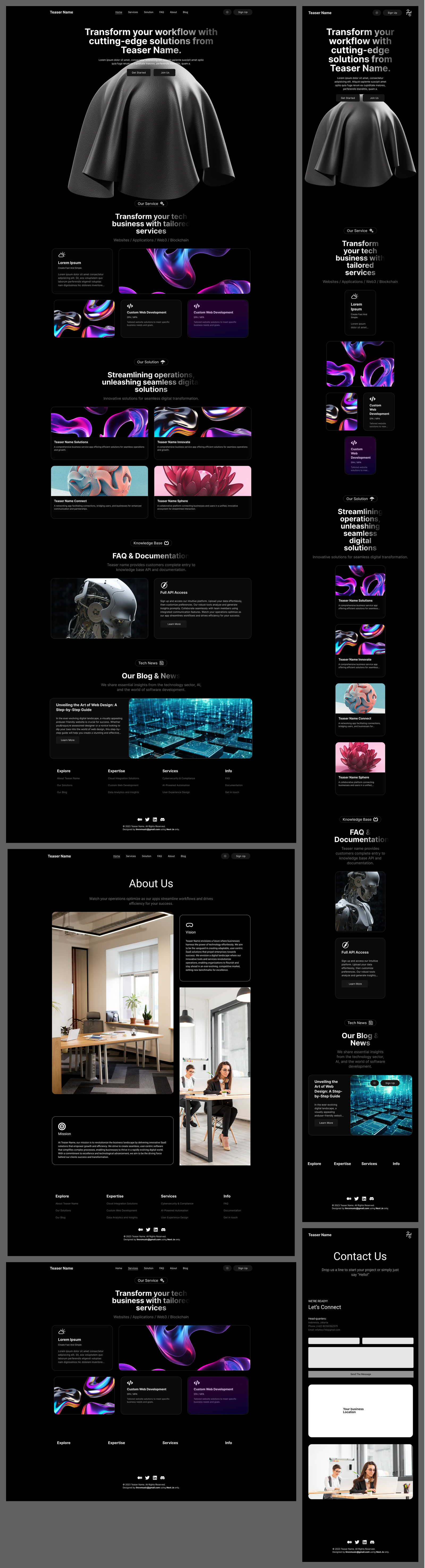 Technology & Innovation Website Design