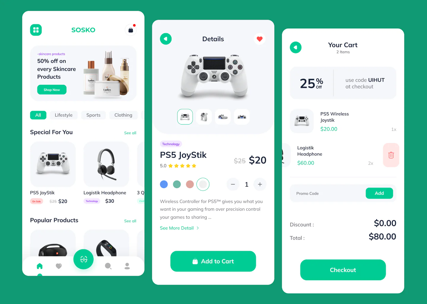 Streamlined E-Commerce App Design