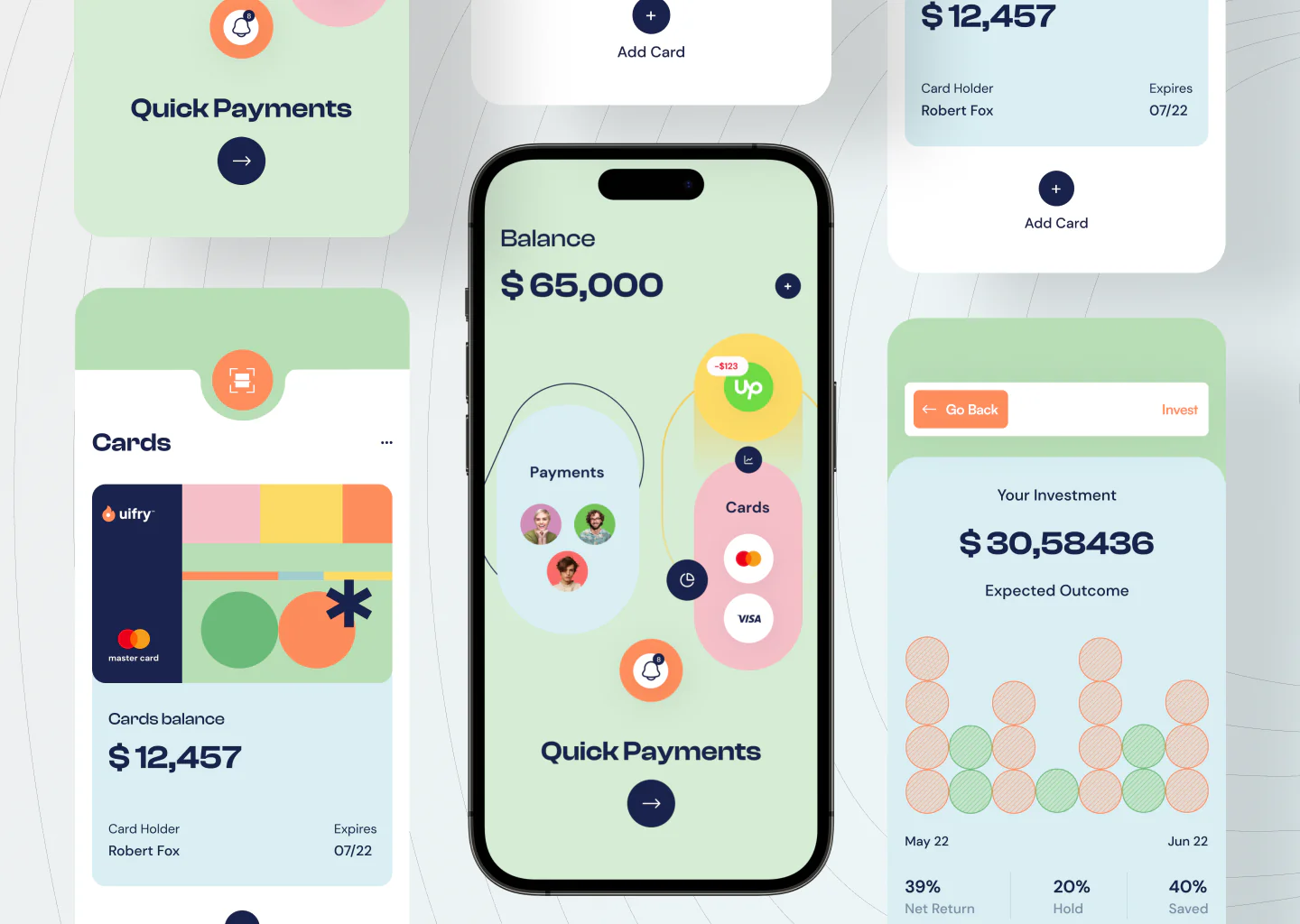 Fintech Mobile App UI