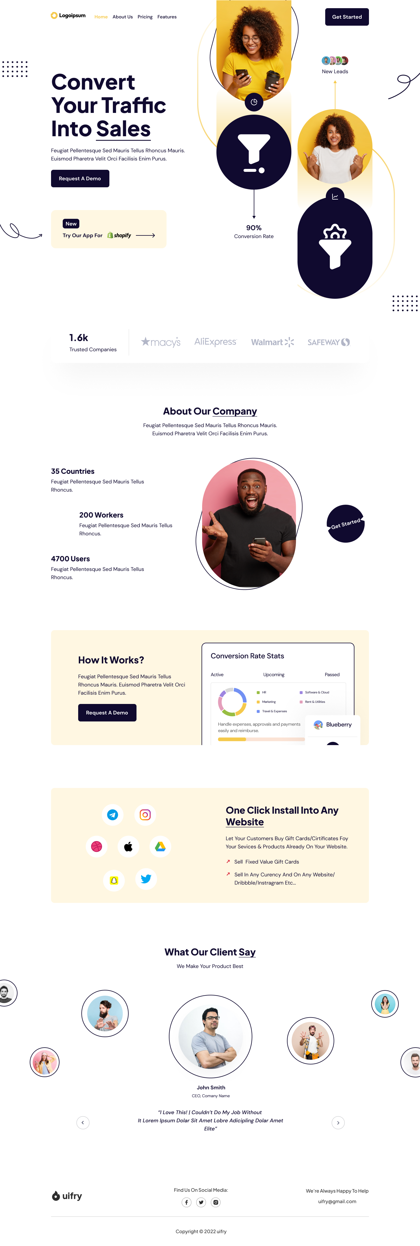 Lead Generation SaaS Landing Page