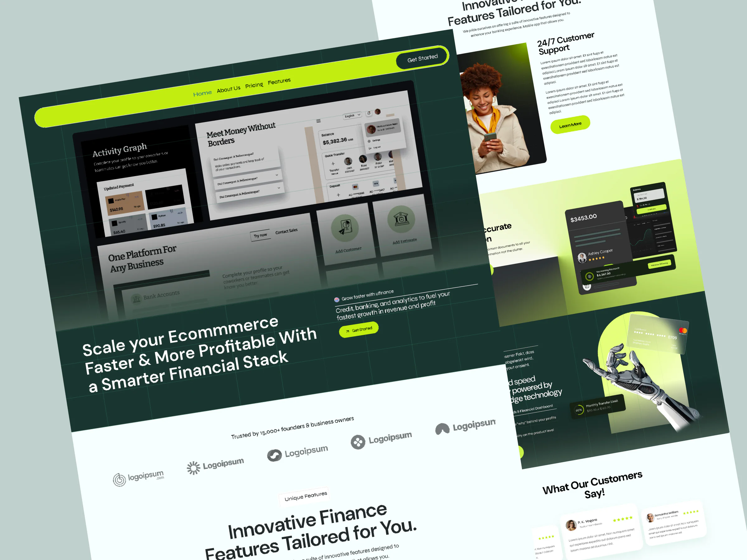 Finance Landing Page
