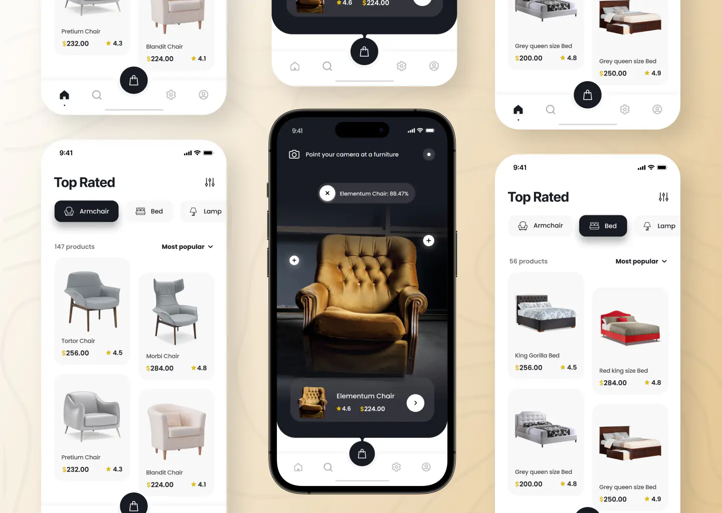 Furniture eCommerce App UI