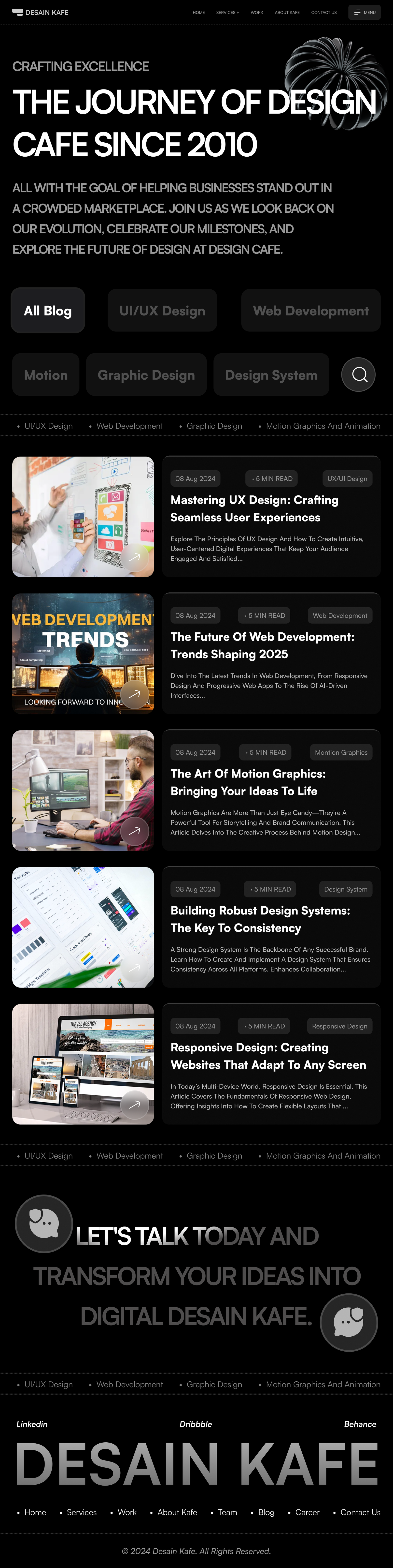 Agency website Design