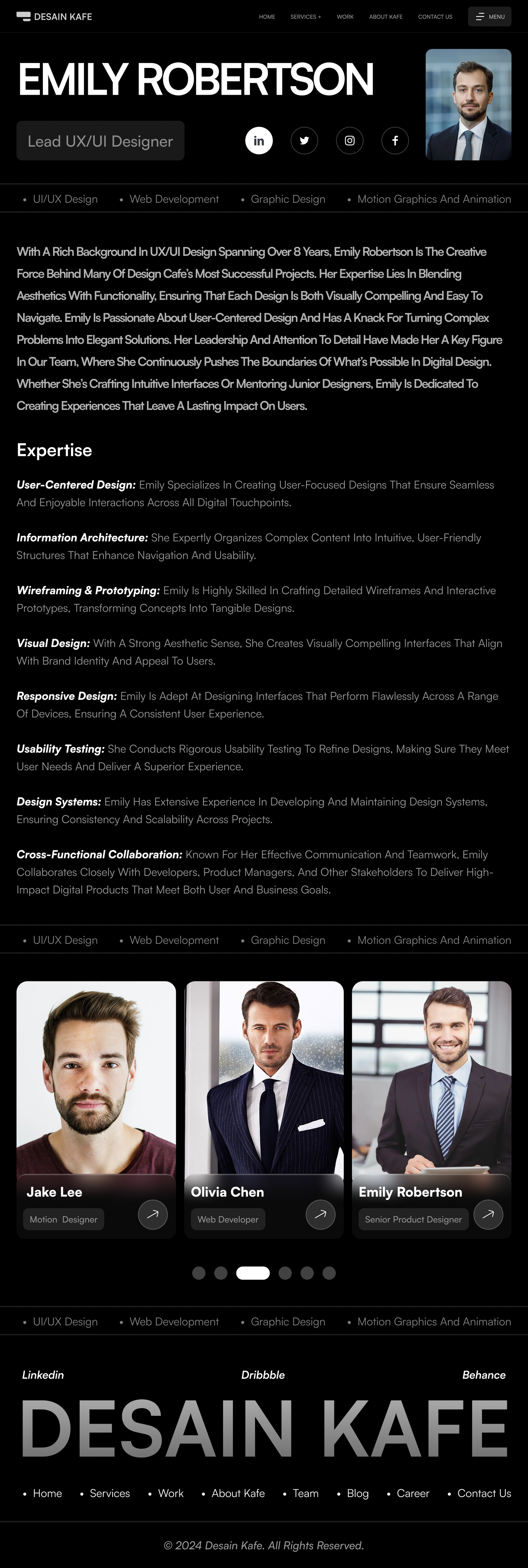 Agency website Design