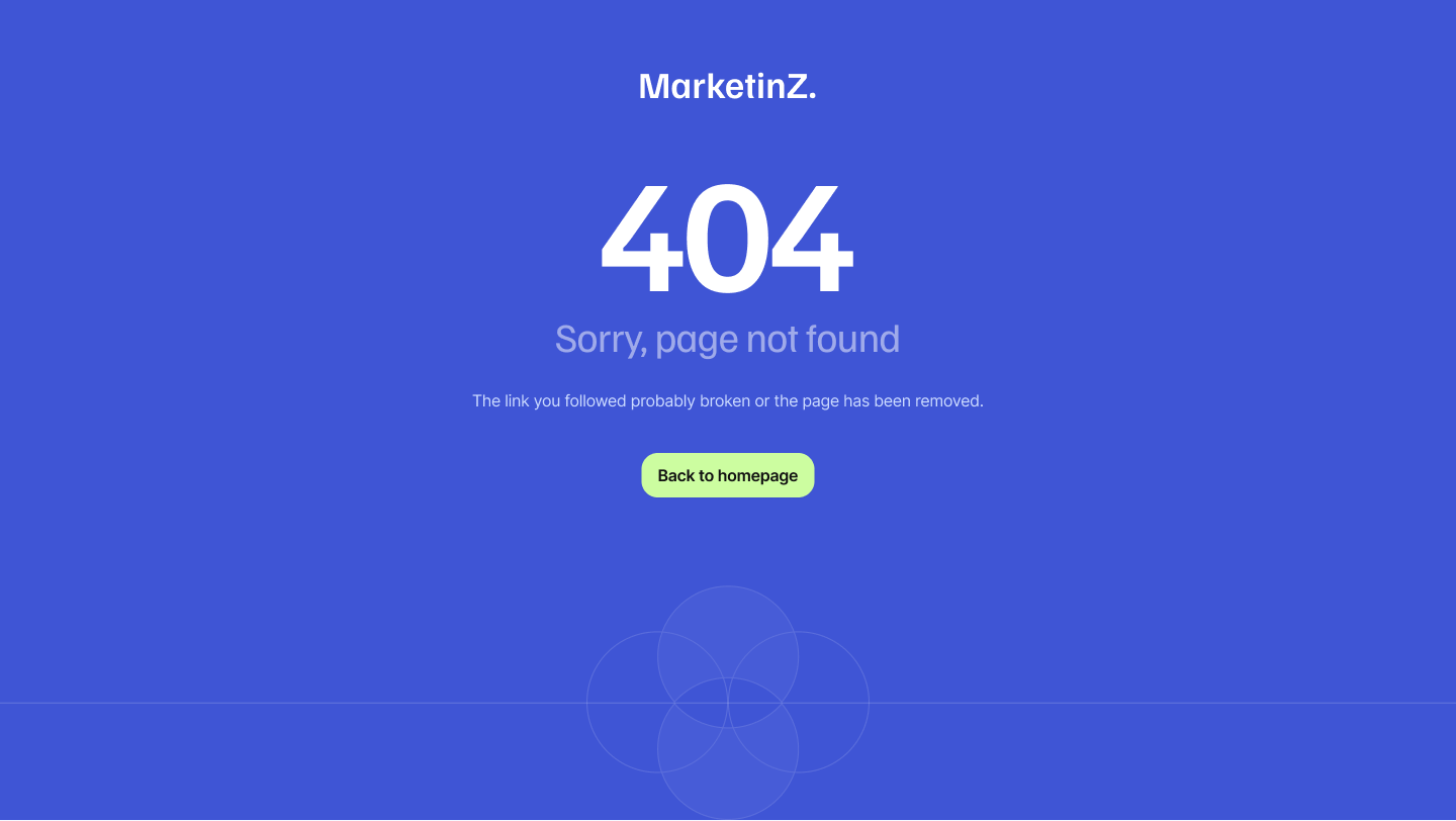 Marketing Landing page design