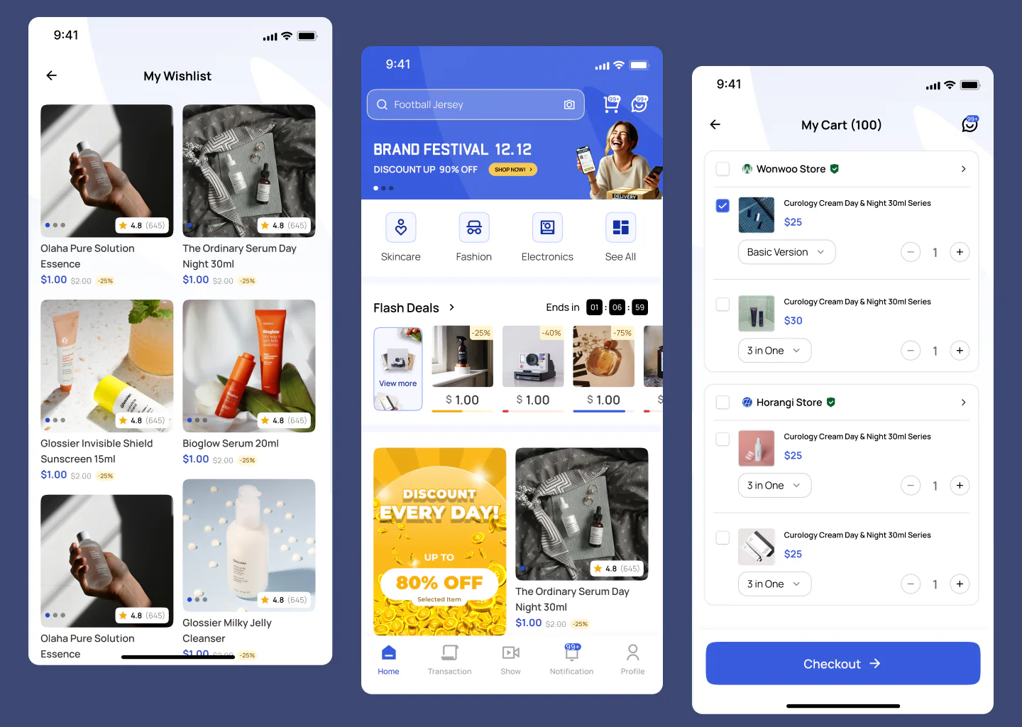 E-commerce App design