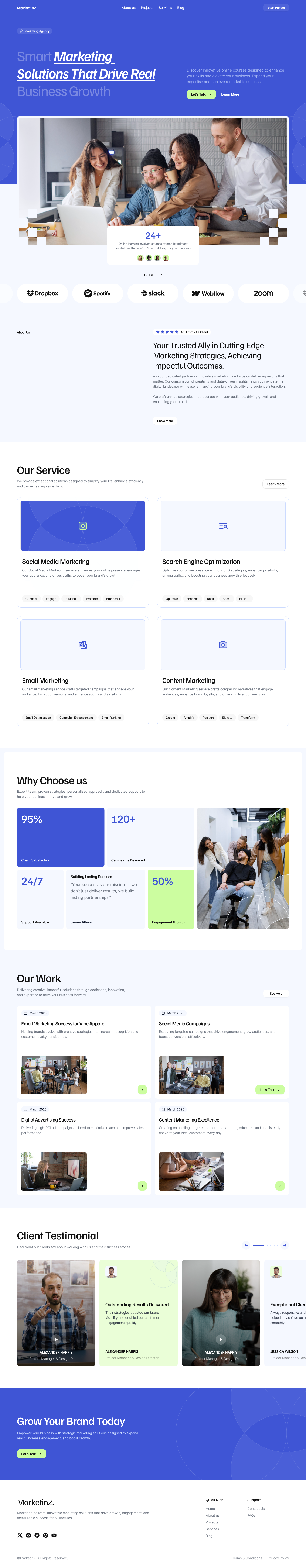 Marketing Landing page design