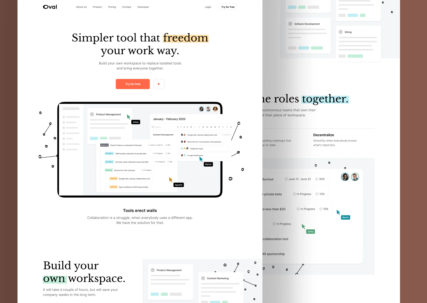 Oval - Saas Website