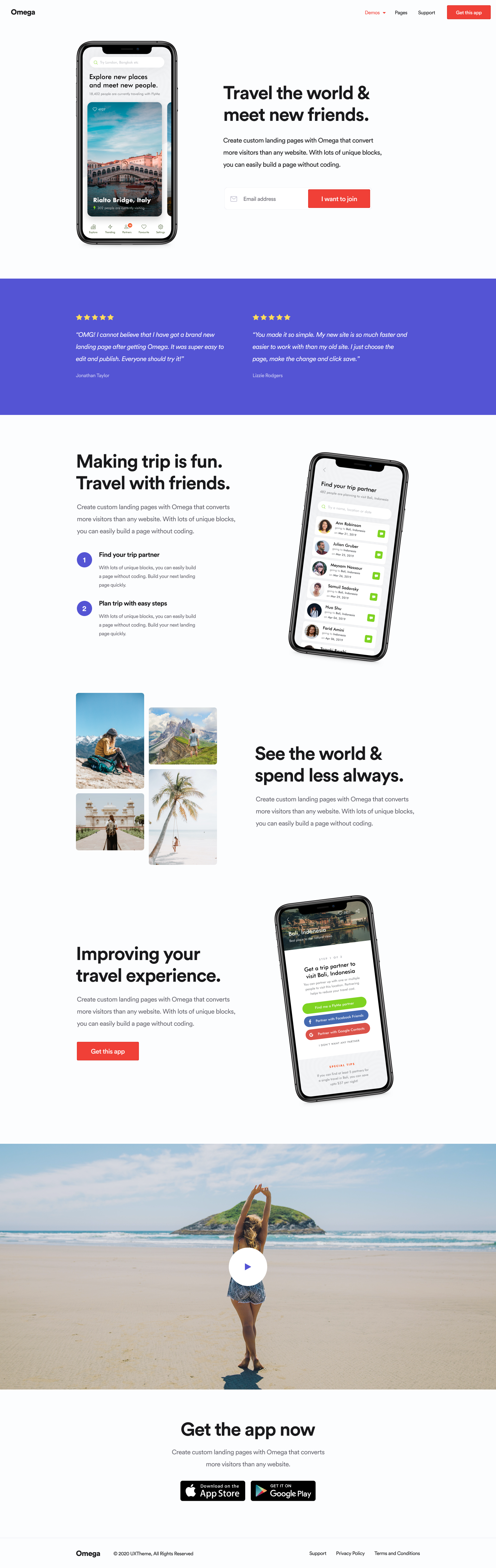 Omega Landing Page UI Kit: Elevate SaaS, Startup & Agency Designs