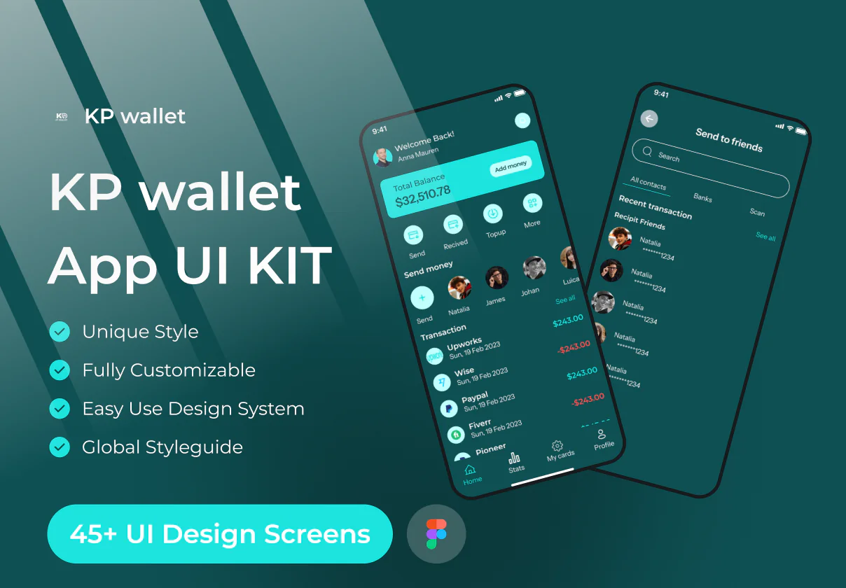 Digital Wallet & Finance Management App UI