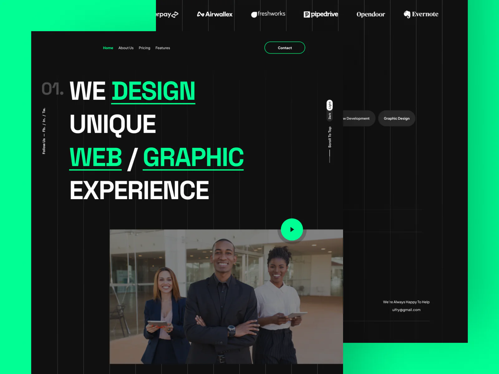 Agency Portfolio Landing Page