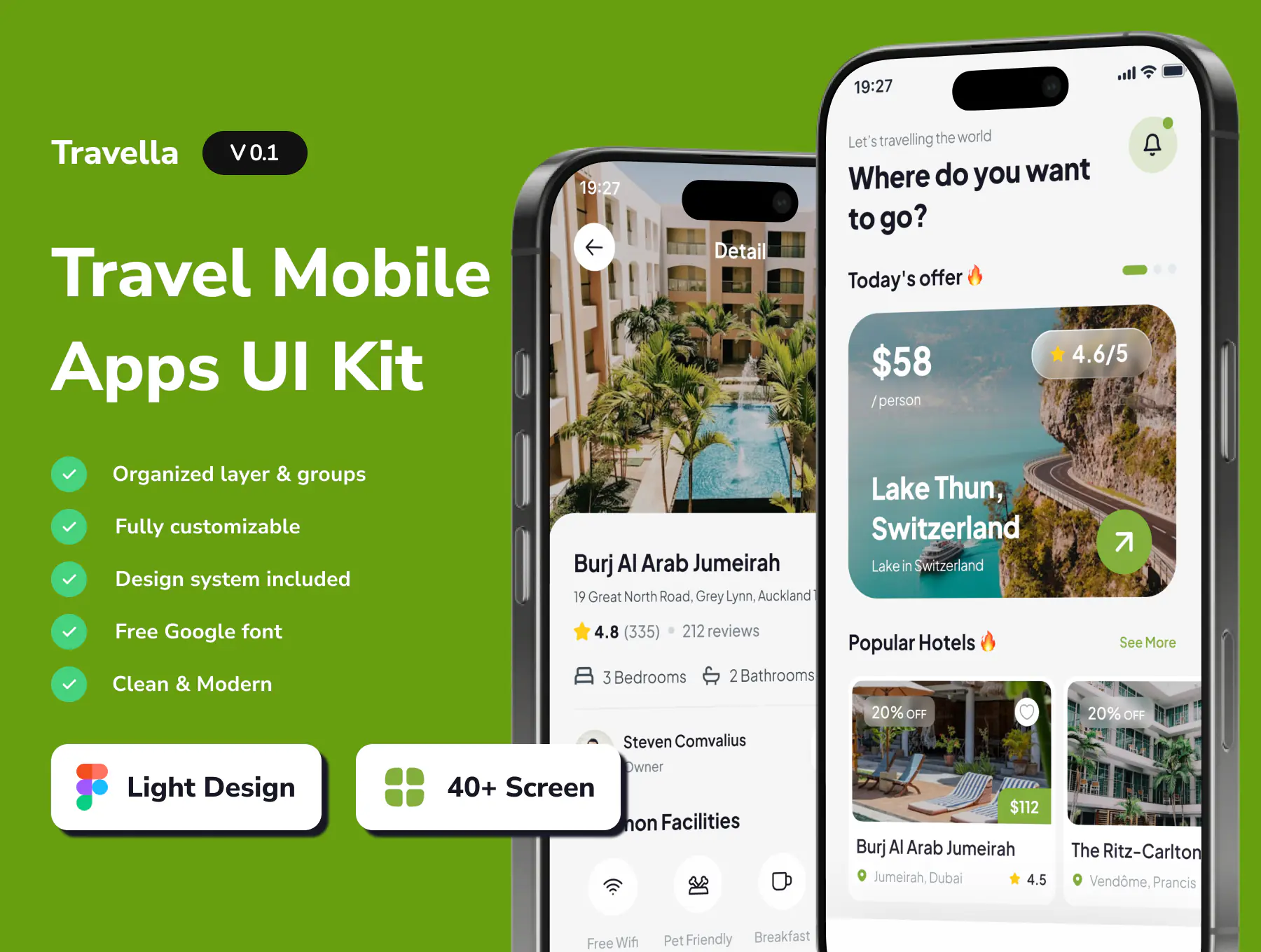 Travel & Tour Booking Mobile App UI