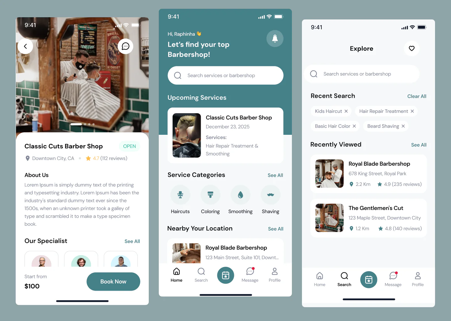 Barber Booking App