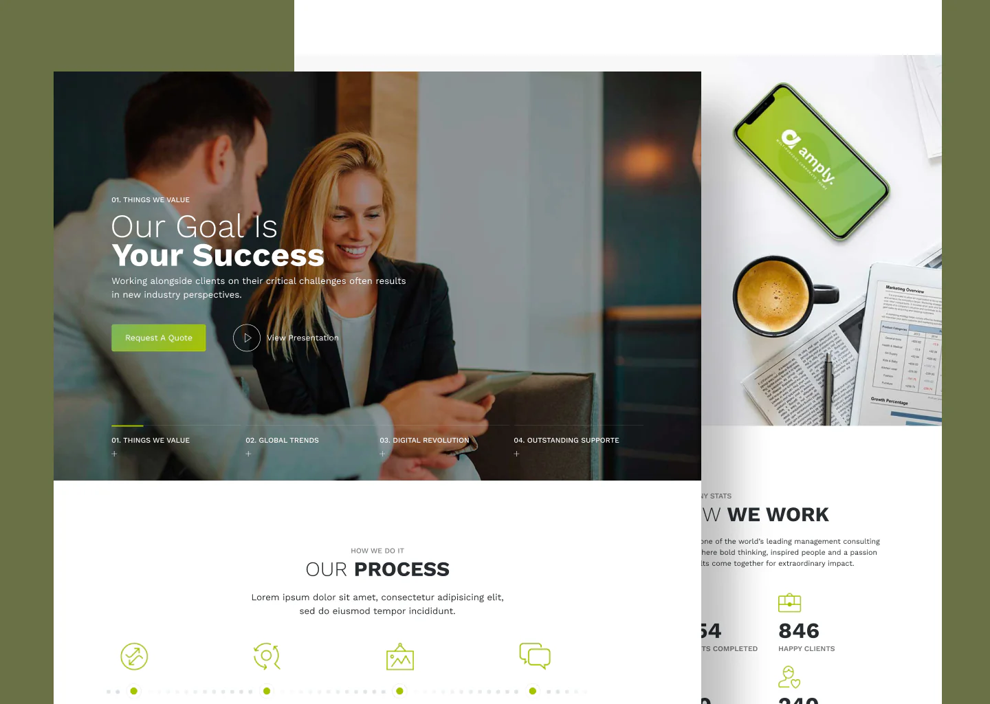 Corporate Business Website UI Design