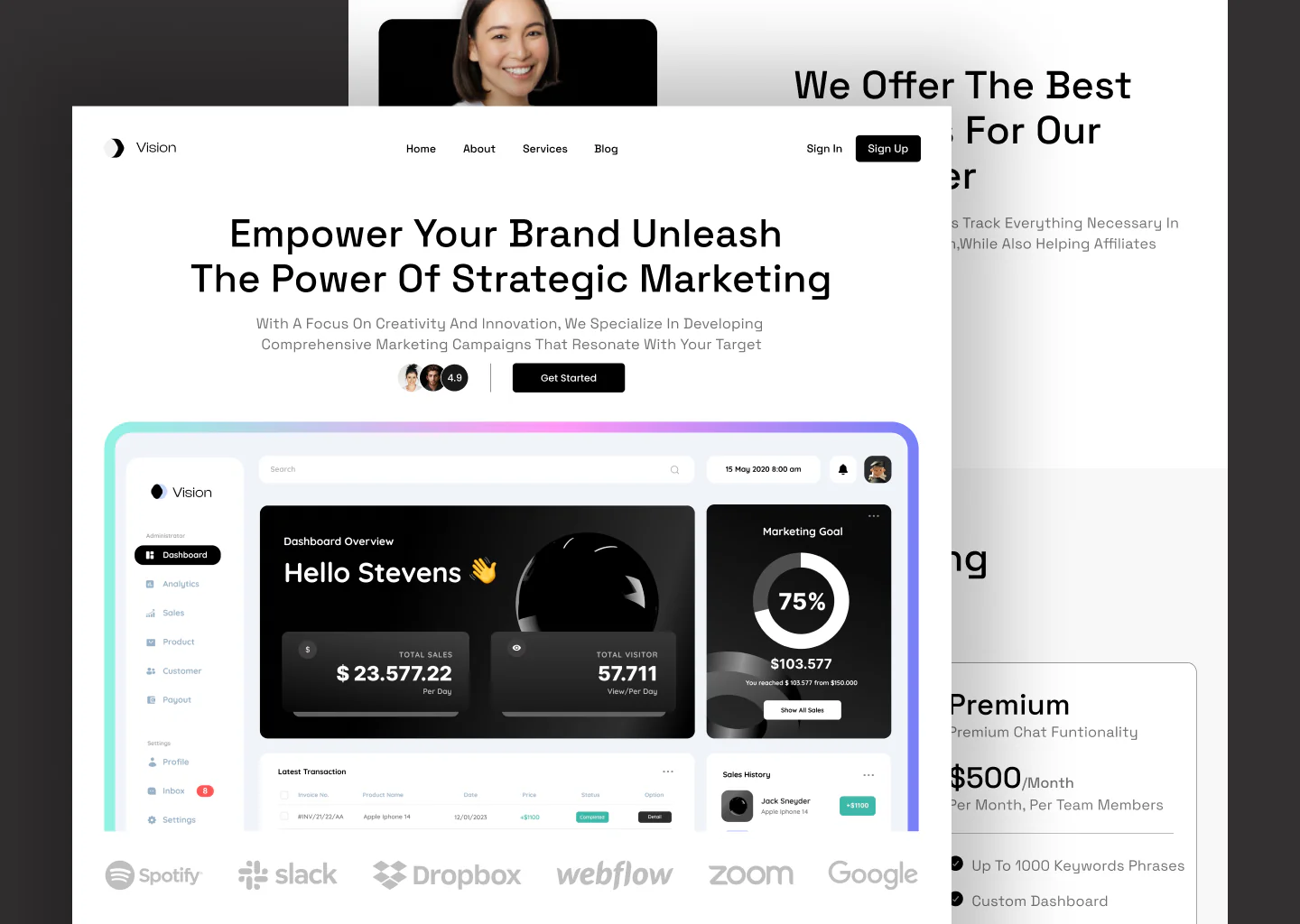 Digital Marketing Landing page design