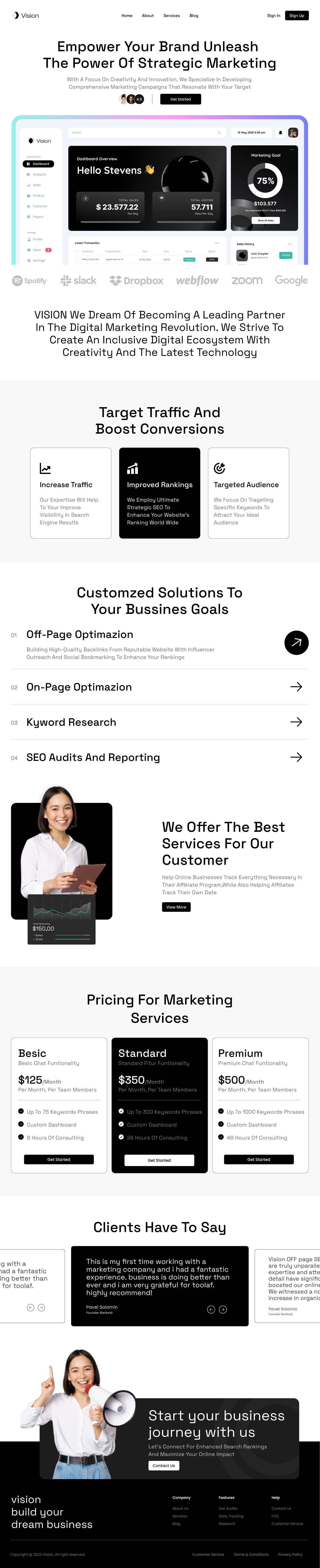 Digital Marketing Landing page design