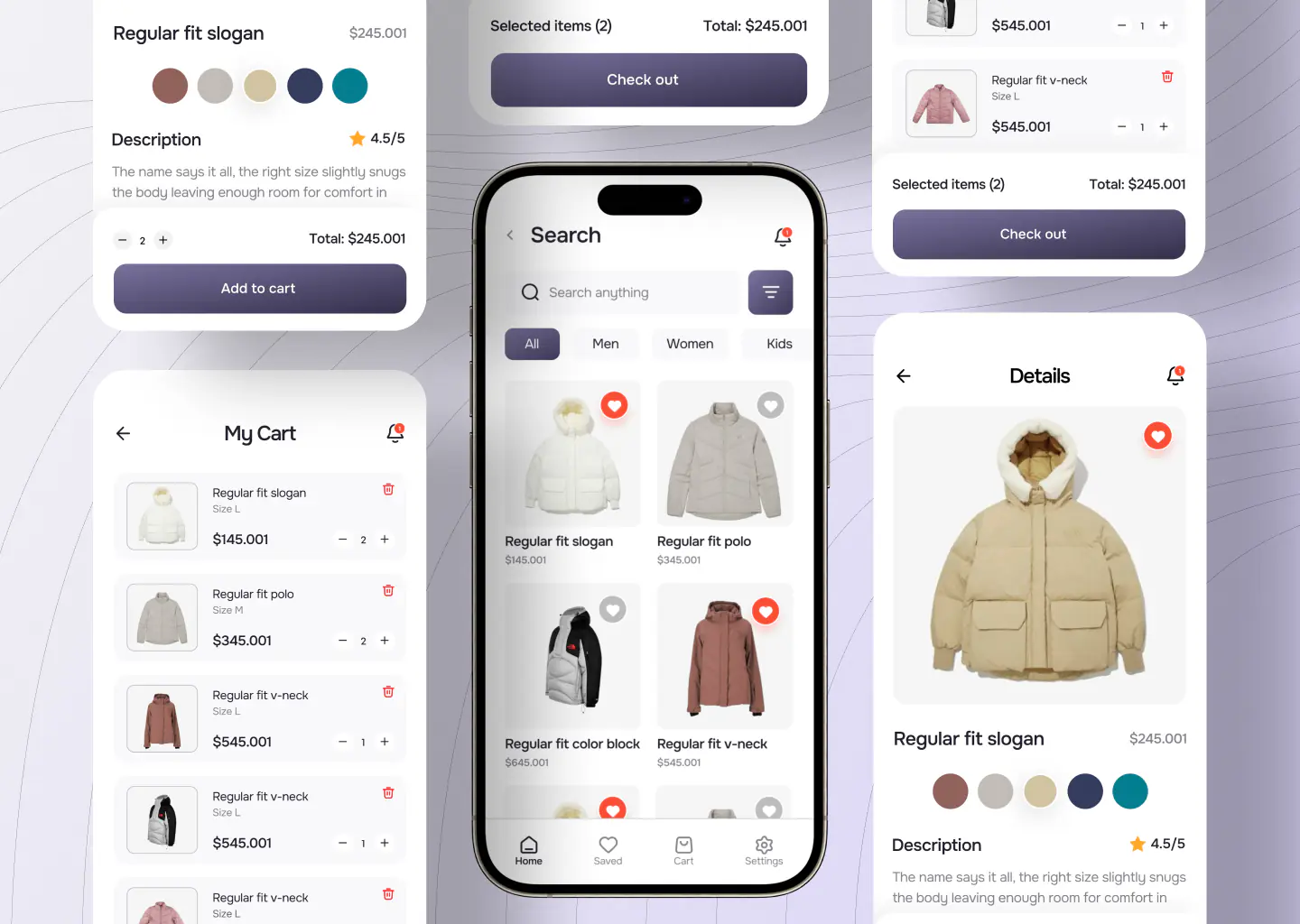 Modern Shopping App UI for Effortless Fashion E-Commerce