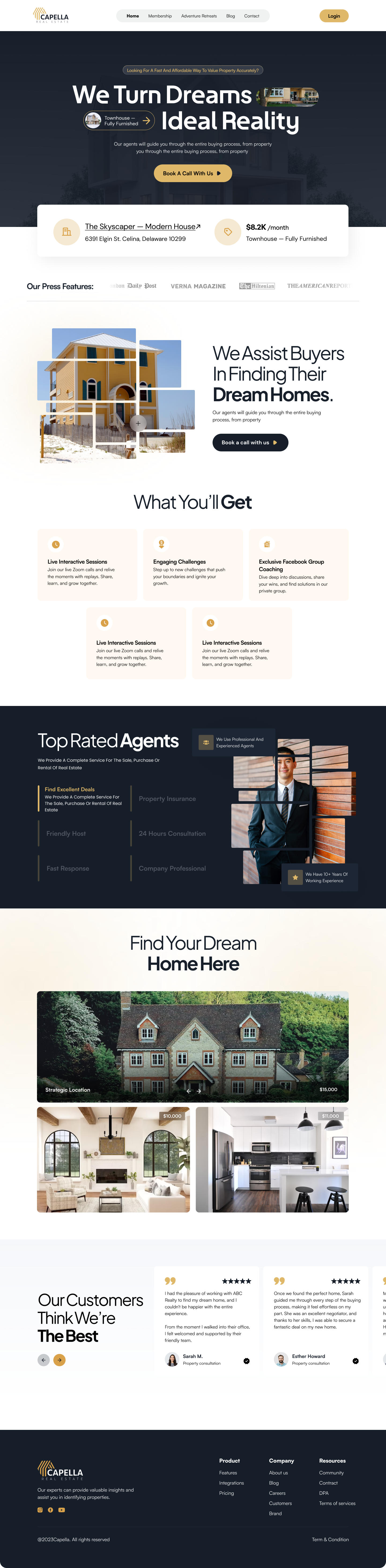 Real Estate Landing Page