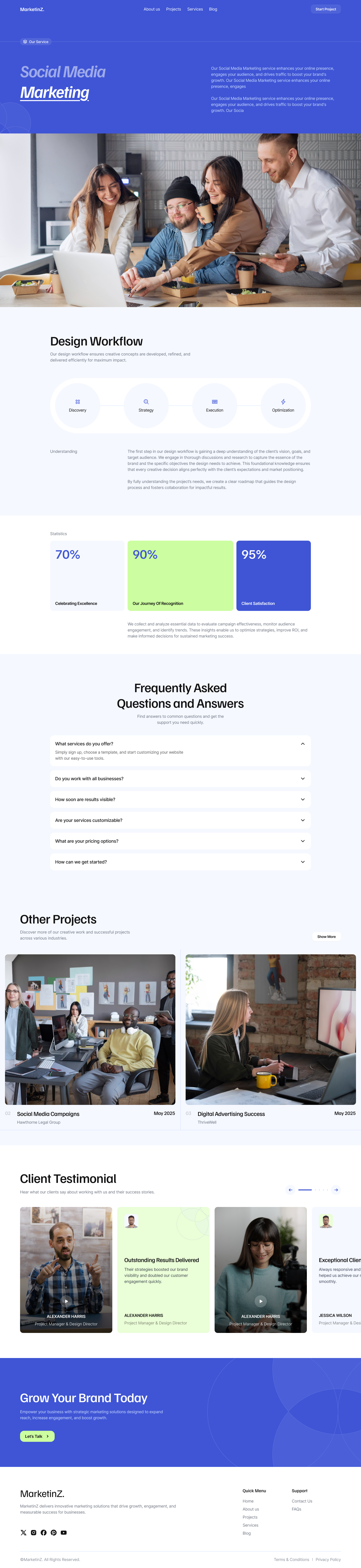 Marketing Landing page design