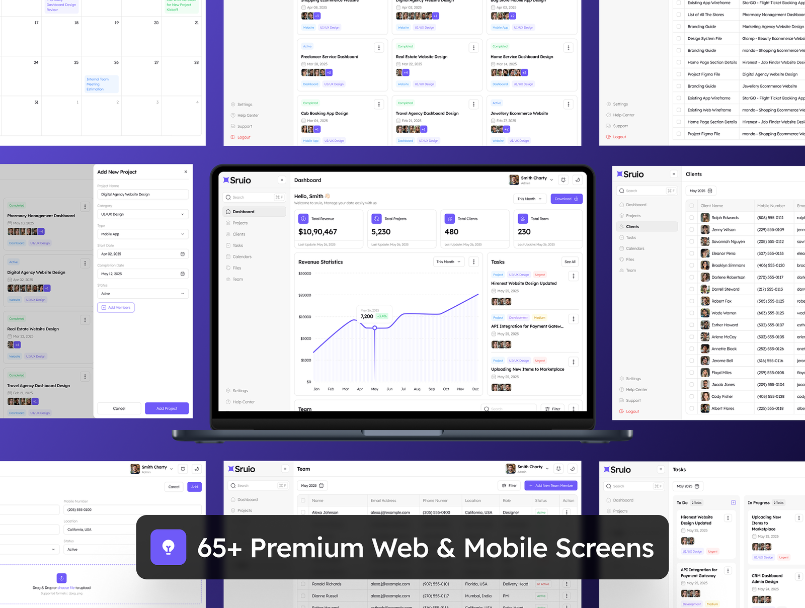 CRM Dashboard  Design