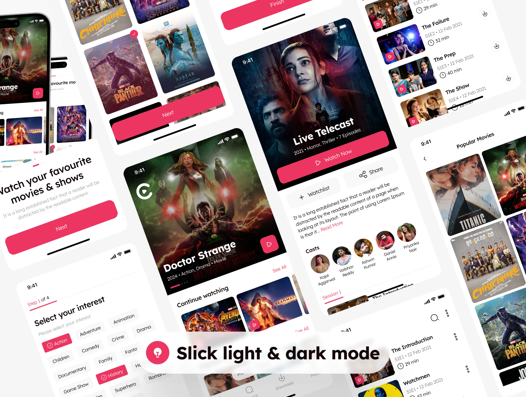 Streaming App UI Design